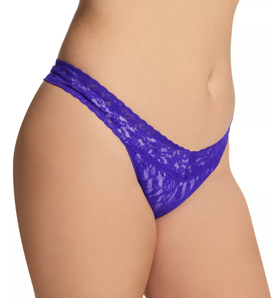 Signature Lace Plus Size Thong Majestic Purple O/S Plus
