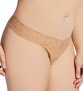 Signature Lace Plus Size Thong Suntan O/S Plus