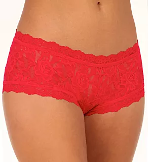 Signature Lace Boyshort Panties Red XS