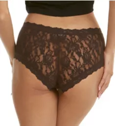 Signature Lace Boyshort Panties Chocolate Noir XS