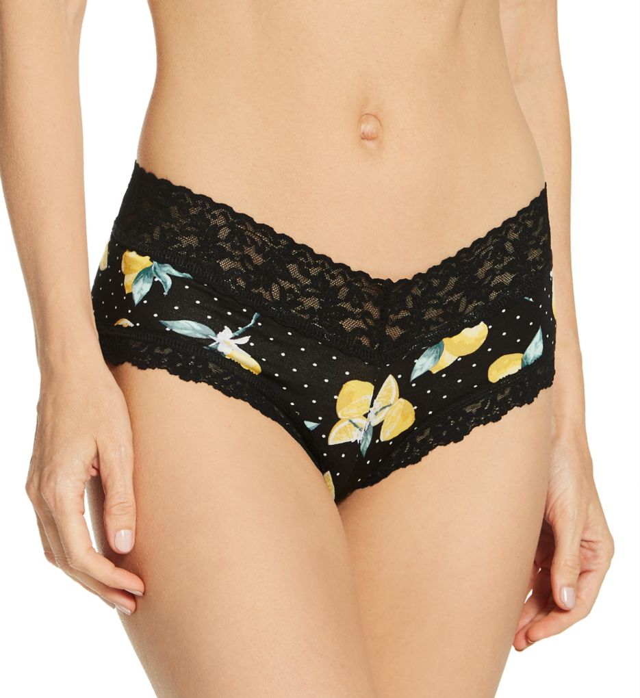 Hanky Panky Women's Pattern Boyshort Panty in Lemon Dot | Size XS | HerRoom.com