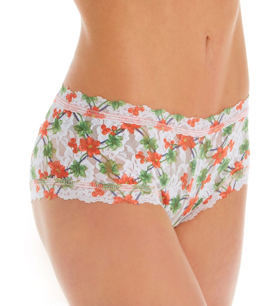Hanky Panky Women's Pattern Boyshort Panty in Mistletoe | Size XS | HerRoom.com