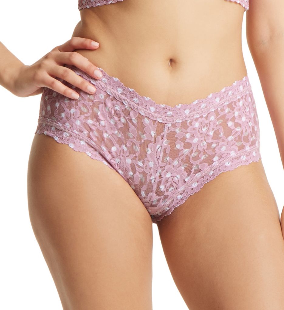 Hanky Panky Women's Pattern Boyshort Panty in Pink Frosting | Size XS | HerRoom.com