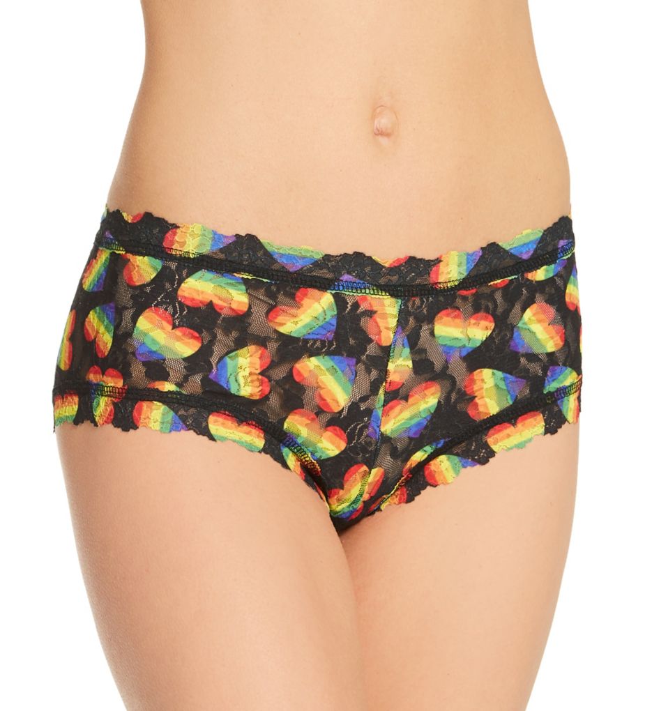 Hanky Panky Women's Pattern Boyshort Panty in Playful Pride | Size XS | HerRoom.com