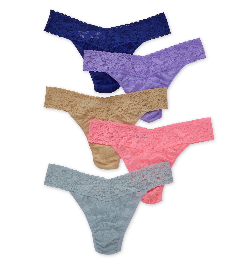 Holiday Silver Box Original Rise Thongs - 5 Pack-cs2