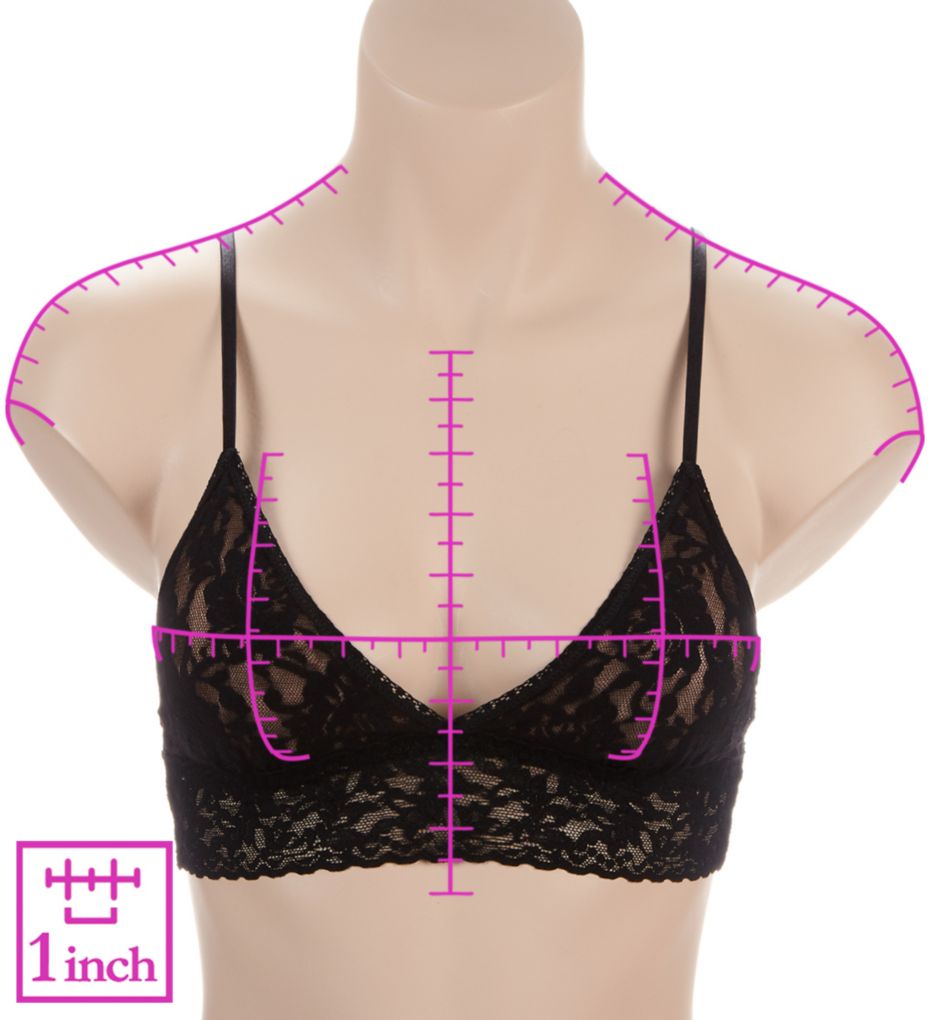 Signature Lace Padded Bralette Black XS by Hanky Panky