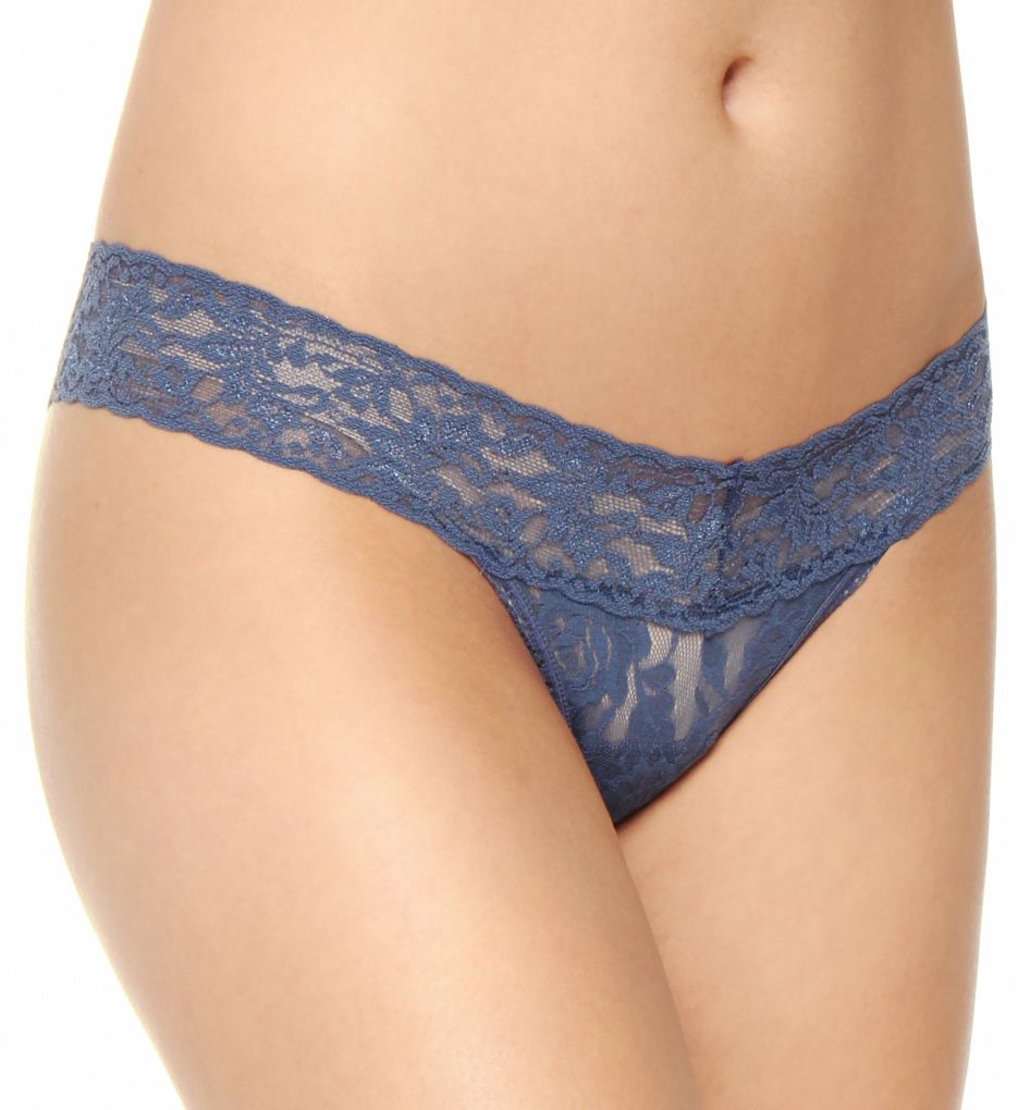 Petite Low Rise Thong Nightshadow Blue O/S by Hanky Panky