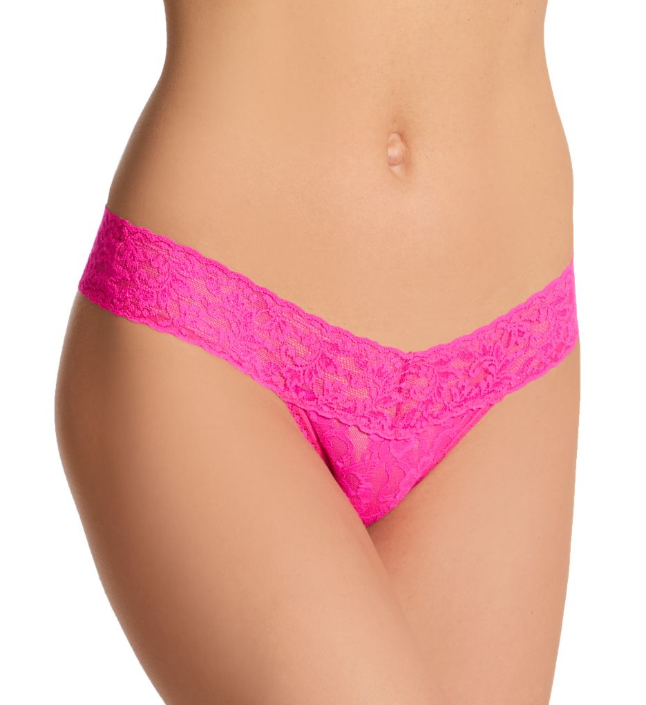 Hanky Panky 4911XS Petite Low Rise Thong (Passionate Pink) .