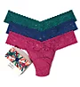 Hanky Panky Signature Lace Low Rise Thong Holiday 3 Pack 49LN3BX - Image 3