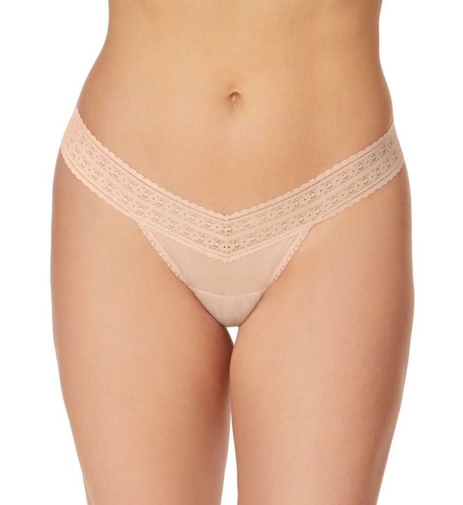 Hanky Panky Women's Dream Modal Low Rise Thong Panty in Beige | HerRoom.com