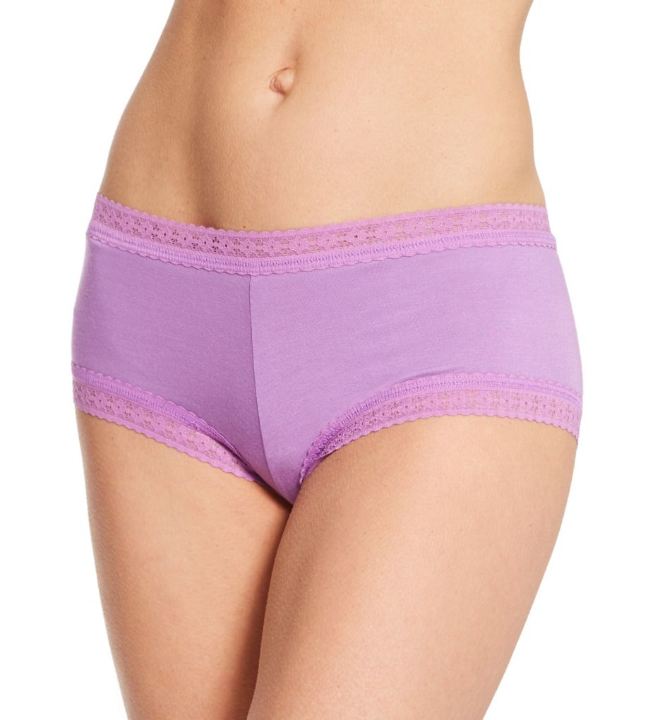 Hanky Panky Women's Dream Modal Boyshort Panty in Purple | Size Large | HerRoom.com