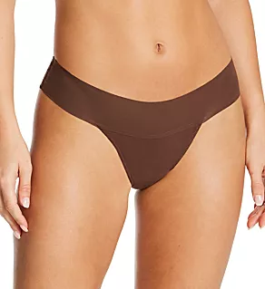 Breathe Natural Rise Thong Mahogany L
