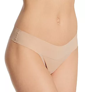 Breathe Natural Rise Thong Taupe L
