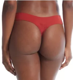 Breathe Natural Rise Thong Dark Persimmon L