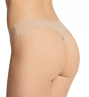 Breathe Natural Rise Thong Taupe L