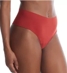 Breathe Hi-Rise Thong Dark Persimmon L