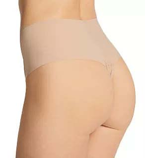 Breathe Hi-Rise Thong Taupe L