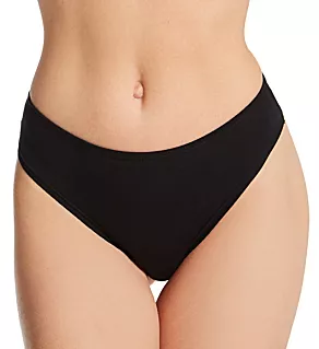 PlayStretch Natural Rise Thong Black M/L