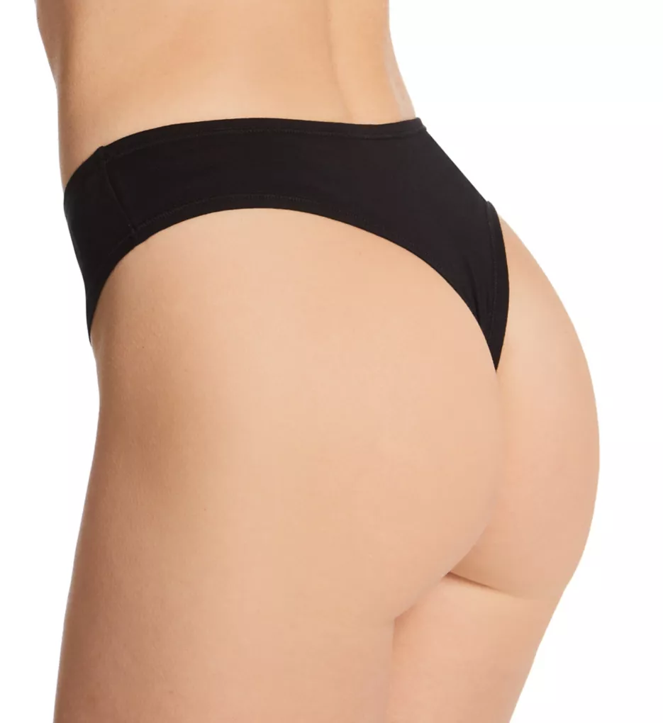PlayStretch Natural Rise Thong Black XS/S