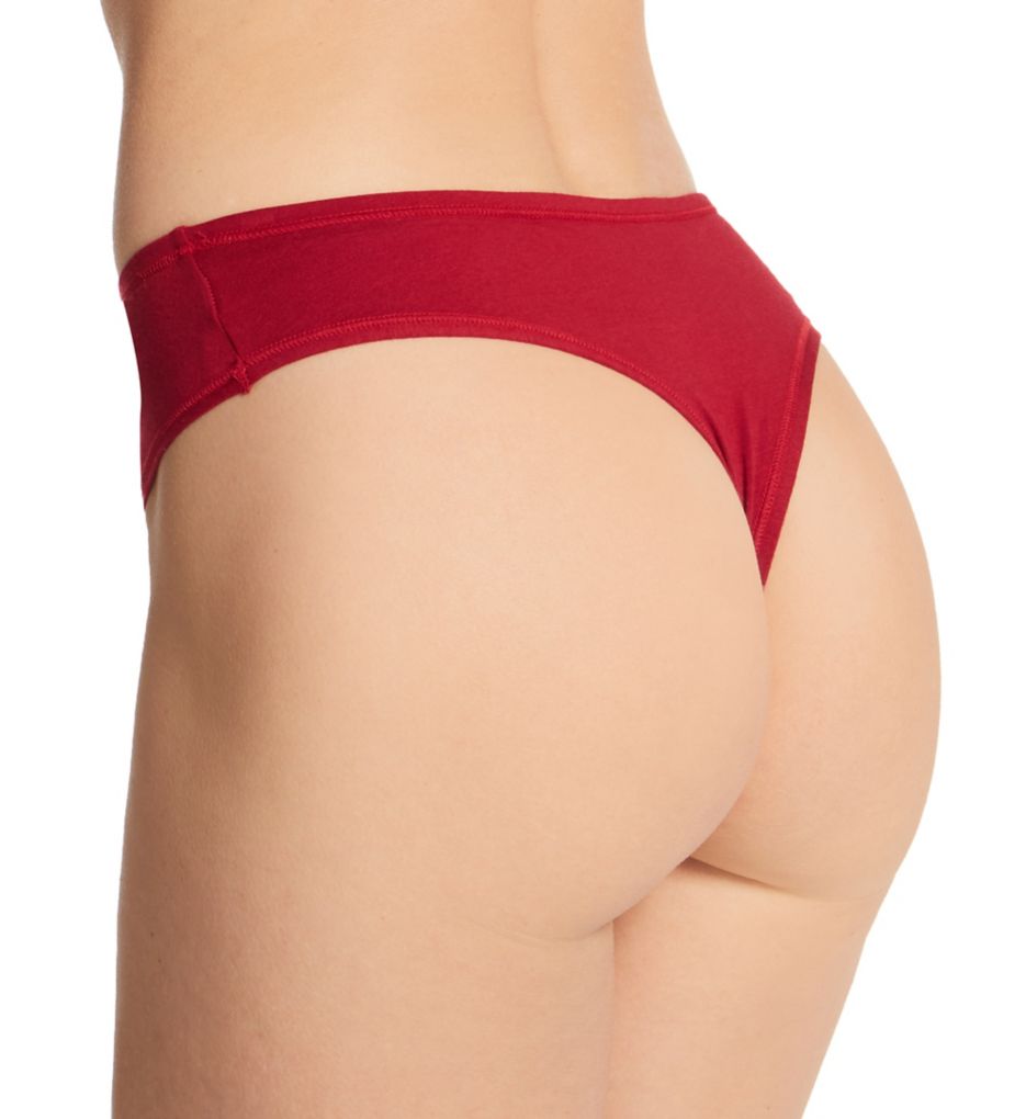 PlayStretch™ High Rise Thong Cayenne Red