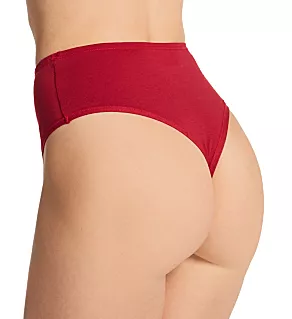 PlayStretch Hi-Rise Thong Cayenne M/L