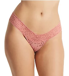 Daily Lace Low Rise Thong Antique Rose O/S