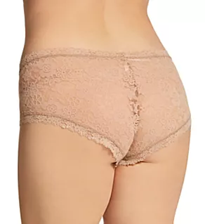 Daily Lace Plus Boyshort Panty Taupe 1X