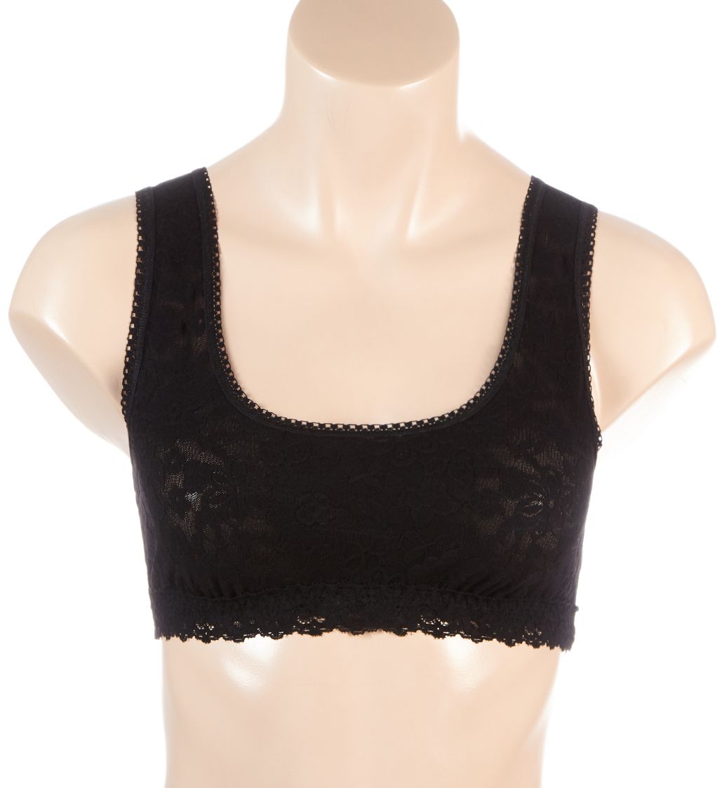 Hanky Panky Daily Lace Scoop Neck Bralette Black XS  - Image 1