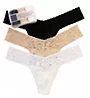 Hanky Panky Supima Cotton Low Rise Thong - 3 Pack 8915813