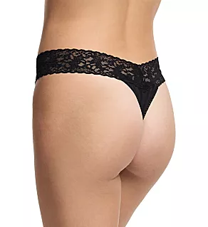 Supima Cotton Original Rise Thong Black O/S