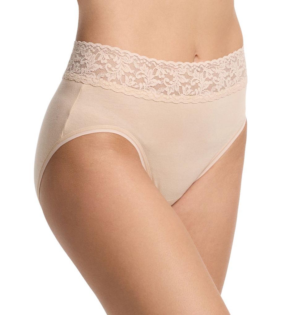 Hanky Panky Women's Supima Cotton French Brief Panty in Beige | Size Small | HerRoom.com