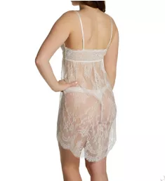 Victoria Lace Chemise with G String Light Ivory S