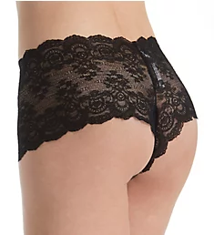 After Midnight Peek-A-Boo Crotchless Brief Panty Black S