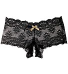 After Midnight Peek-A-Boo Crotchless Brief Panty