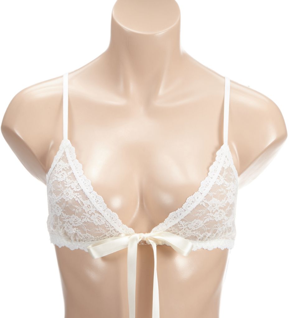 After Midnight Peek-A-Boo Lace Front Tie Bralette