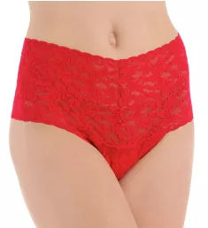 Signature Lace Retro Thong Red O/S