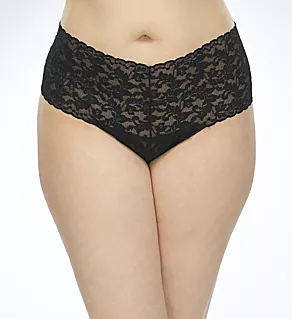 Plus Size Retro Thong Black O/S Plus