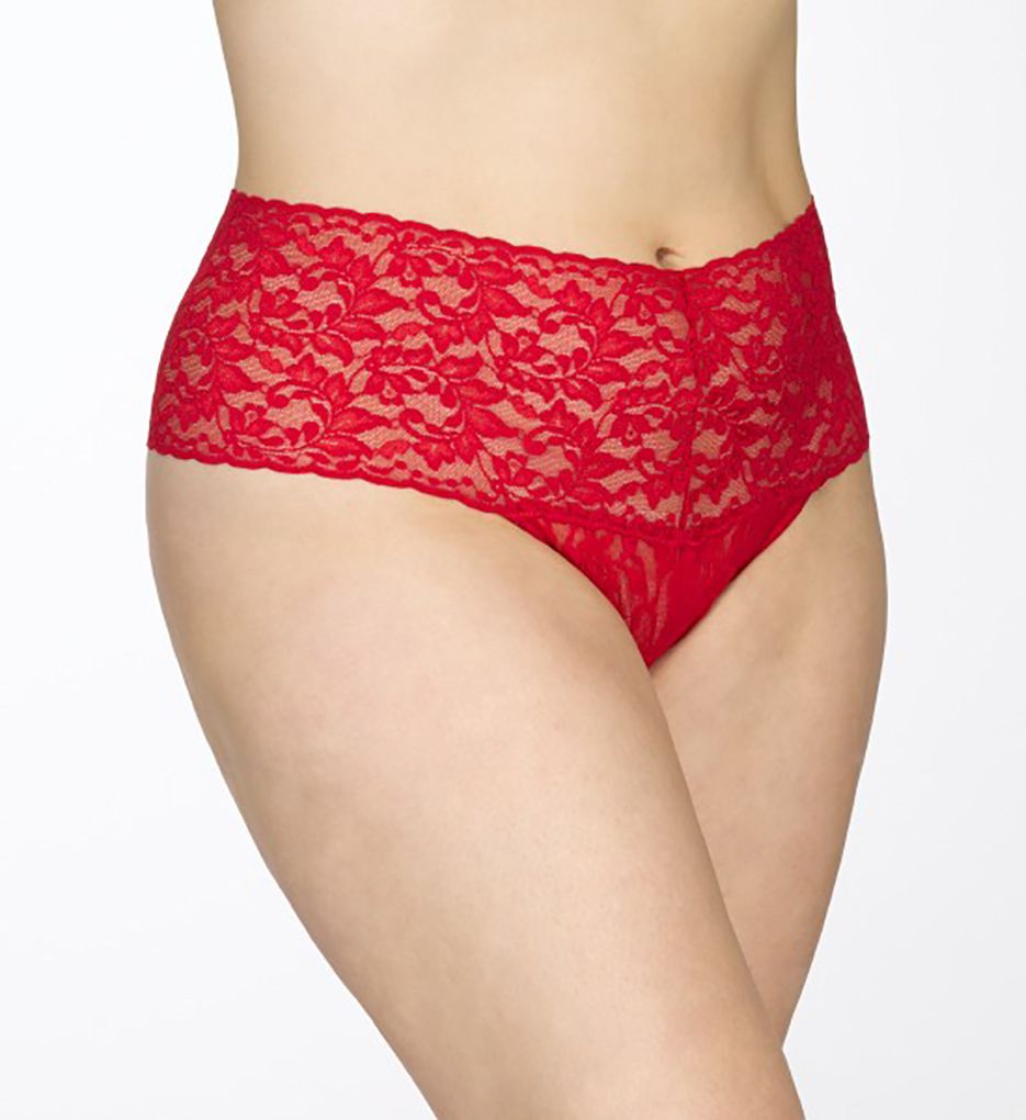 Plus Size Retro High Waisted Thongs