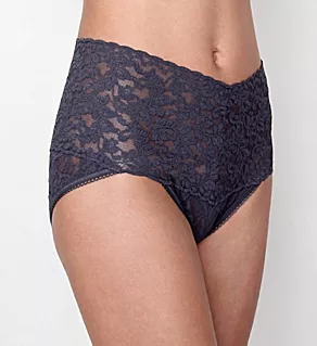 Signature Lace Retro V-kini Panty Granite L