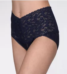 Signature Lace Retro V-kini Panty Navy S