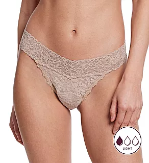 Signature Lace Leakproof Original Rise Thong Chai O/S
