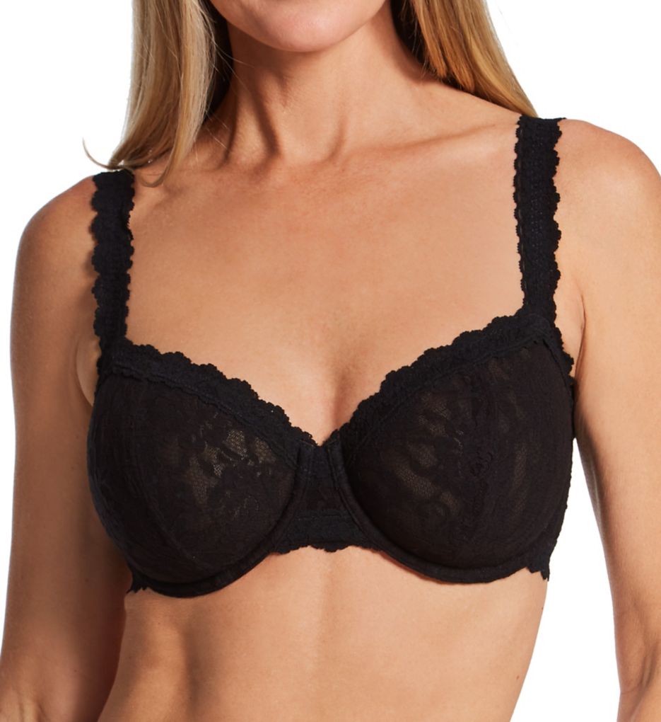 Hanky Panky Women's Signature Lace Balconette Bra in Black | Size 34G | HerRoom.com