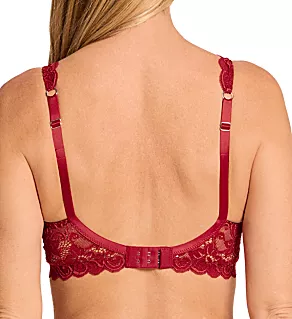 Luxury Moments All Lace Soft Cup Bra Red Dahlia 32B