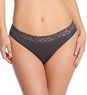 Moments High-Cut Leg Brief Panty Black Pearl XS