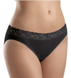 Moments High-Cut Leg Brief Panty Black XS