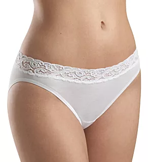 Moments High-Cut Leg Brief Panty White XS