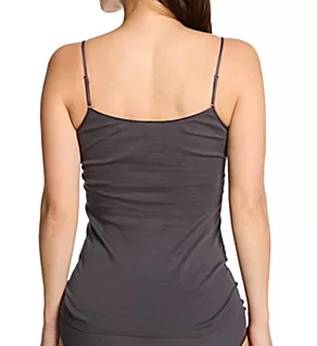 Cotton Seamless V Neck Camisole Black Pearl L