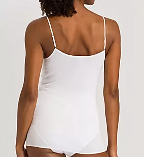 Cotton Seamless V Neck Camisole White XS