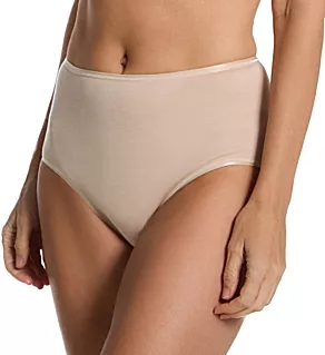 Cotton Seamless Full Brief Panty Beige XS