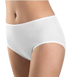 Cotton Seamless Full Brief Panty White XS